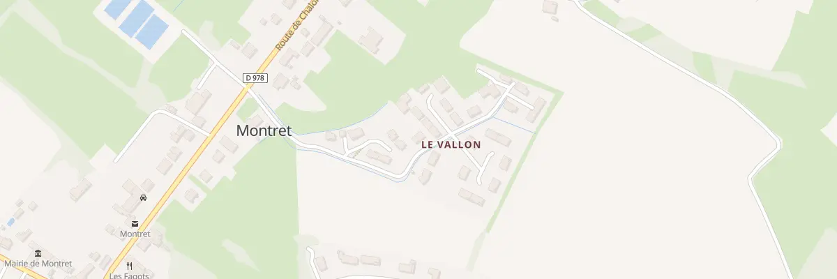 Plan du 8 Lot le Vallon à Montret