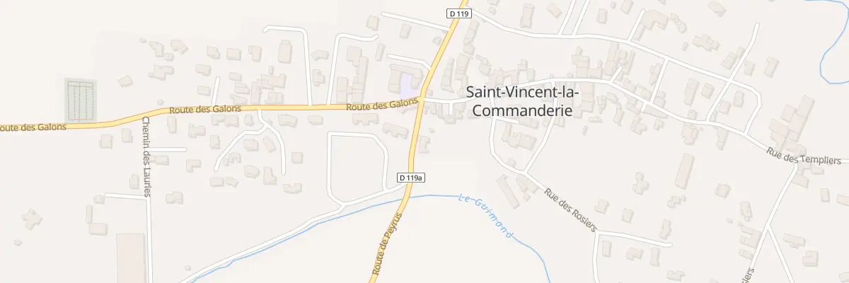 Plan du 45 Rte de Peyrus à Saint-Vincent-la-Commanderie