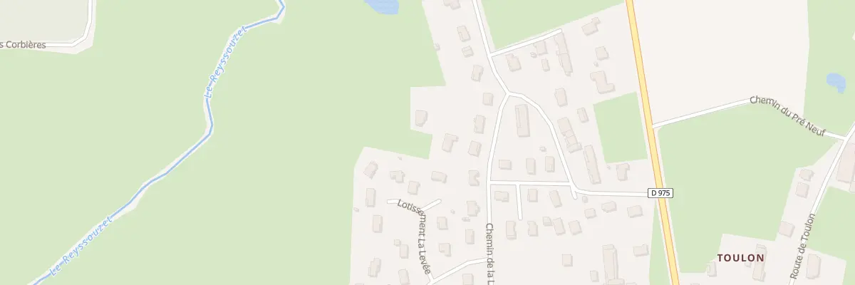 Plan du 445 Che de la Levée à Jayat