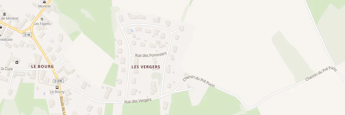 Plan du 29 Rue des Cerisiers à Montret