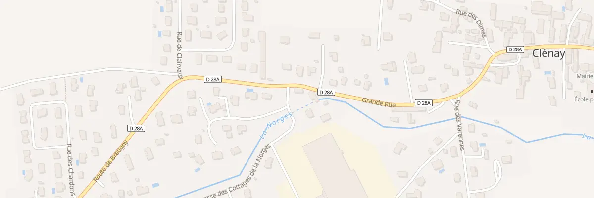 Plan du 1 Imp des Cottages de la Norges à Clénay