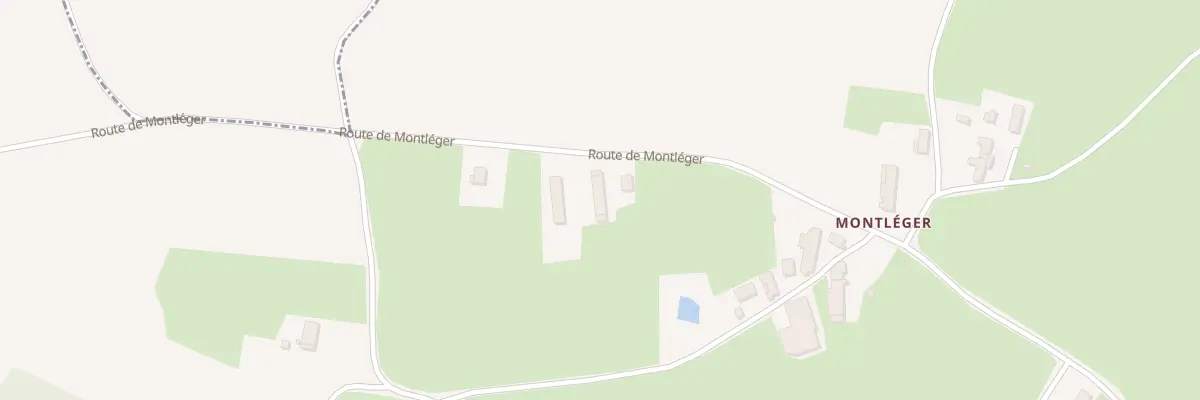 Plan du 1272 Rte de Montlèger à Mantenay-Montlin