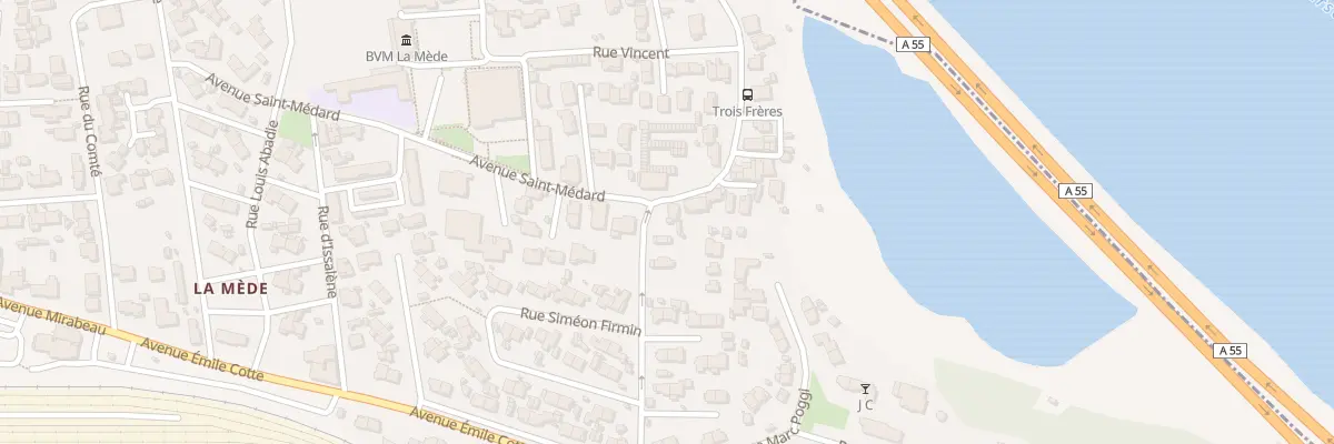 Plan du 10 Rue des Trois Freres à Châteauneuf-les-Martigues