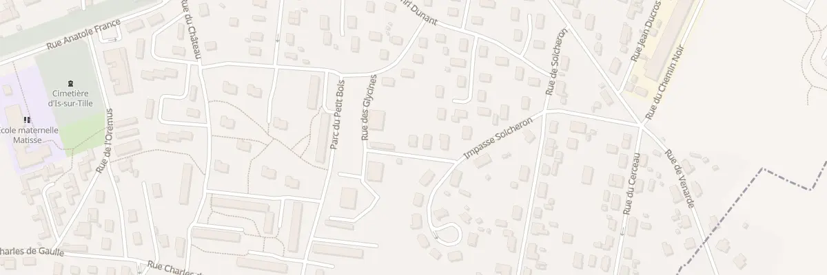 Plan du 6 Rue du Dix Neuf Mars 1962 à Is-sur-Tille