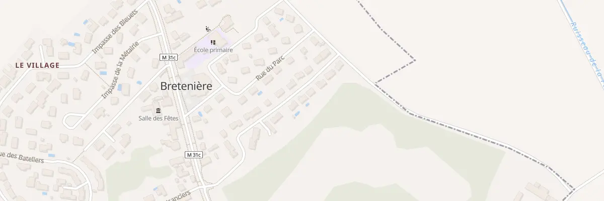 Plan du 10 Rue de l’Orée du Château à Bretenière