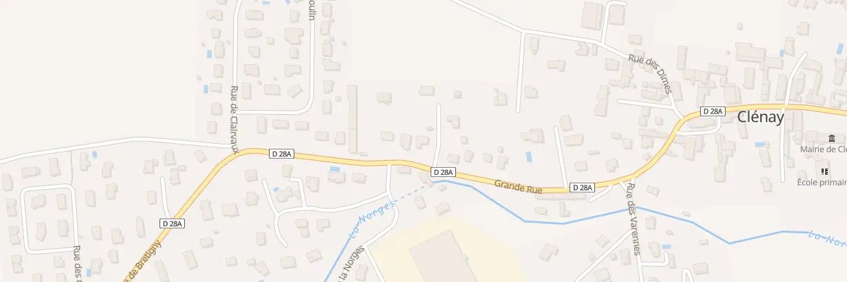 Plan du 72 Gr Grande Rue à Clénay