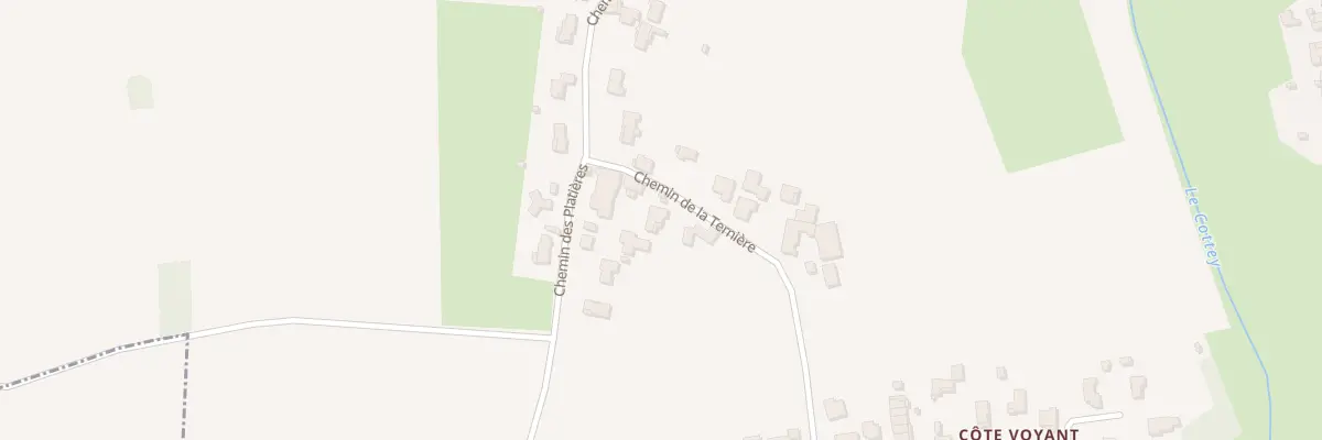 Plan du 90 Che de la Ternière à Faramans