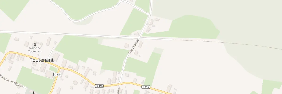 Plan du 6 Rue Chaude à Toutenant