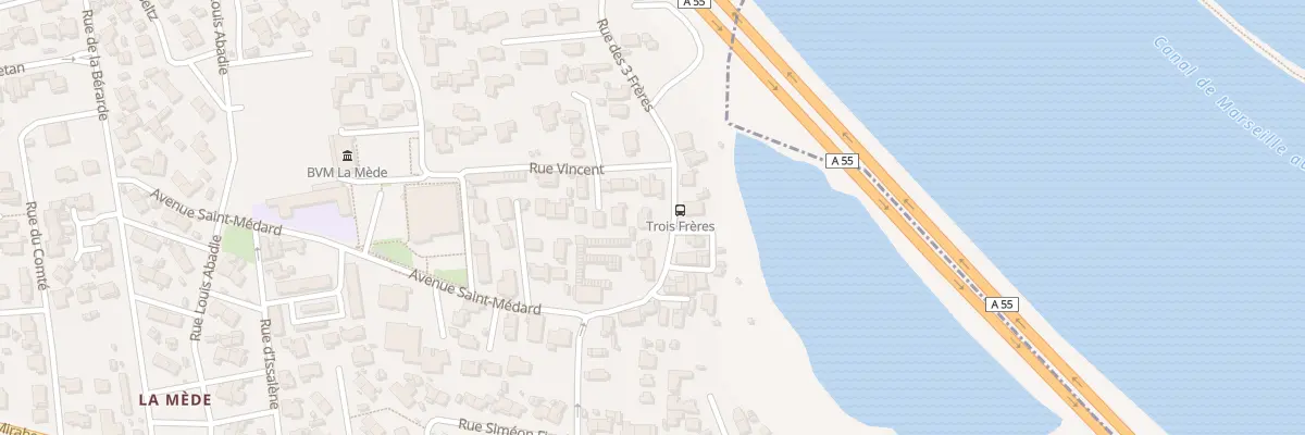 Plan du 13 Rue des Trois Freres à Châteauneuf-les-Martigues