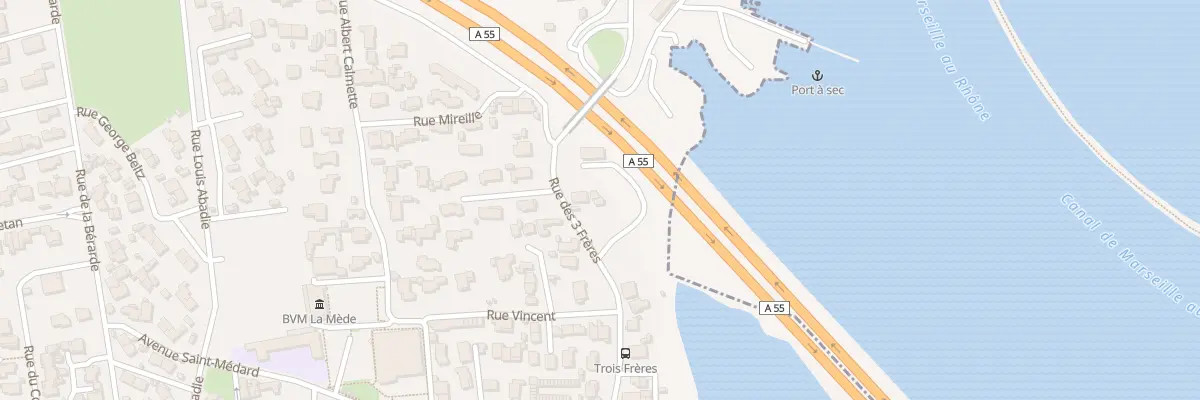 Plan du 36 Rue des Trois Freres à Châteauneuf-les-Martigues