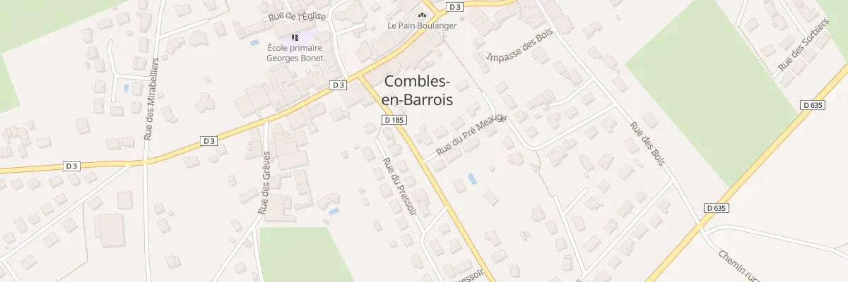 Plan du 2 Rue du Pré Meaugé à Combles-en-Barrois