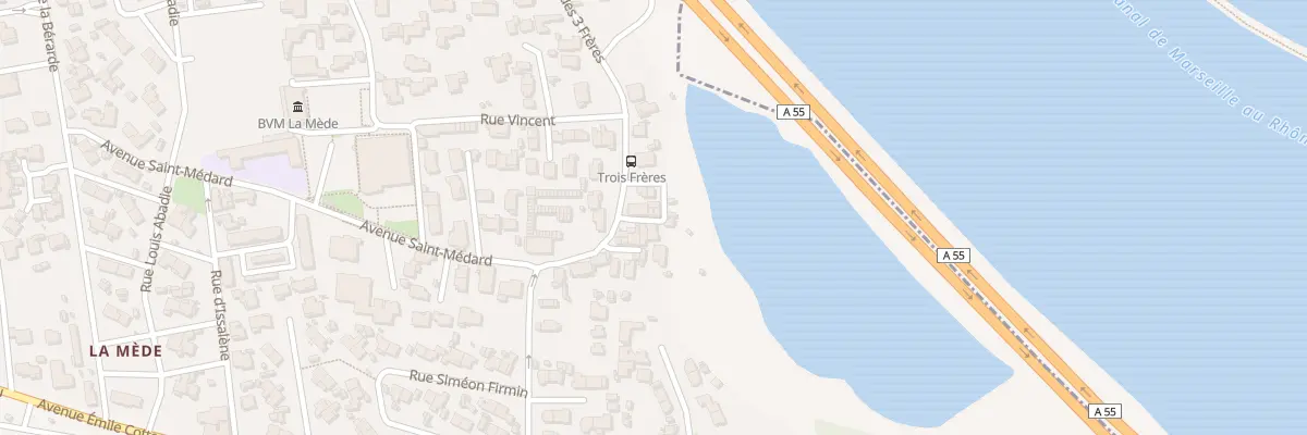 Plan du 20D Rue des Trois Freres à Châteauneuf-les-Martigues