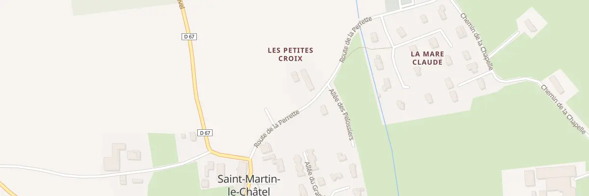 Plan du 137 Rte de la Perrette à Saint-Martin-le-Châtel