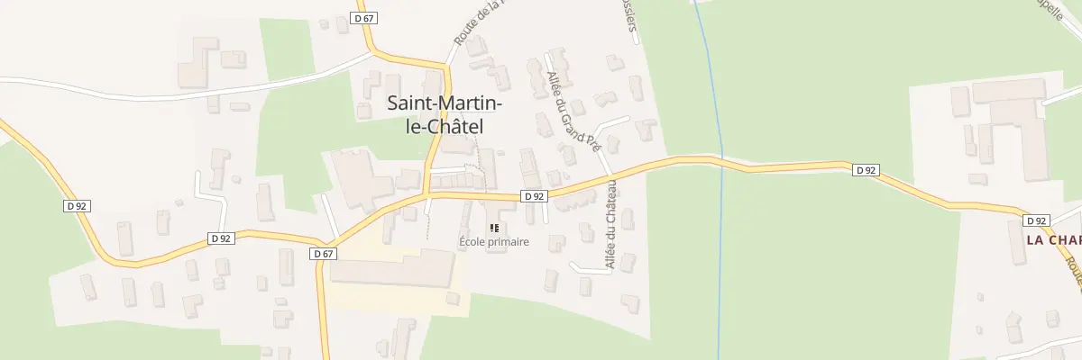Plan du 109 Rte de Bourg à Saint-Martin-le-Châtel