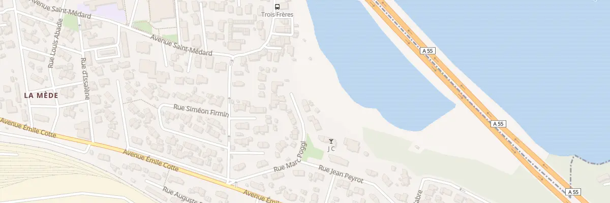 Plan du 16 Rue Marc Poggi à Châteauneuf-les-Martigues