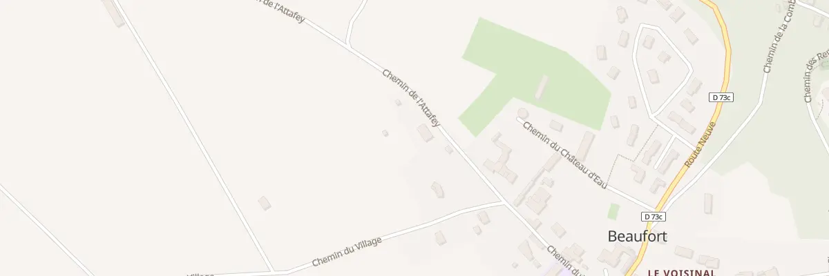 Plan du 127 Che de l’Attafey à Beaufort