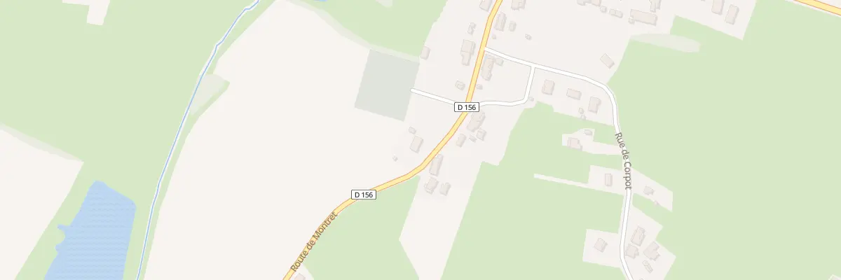 Plan du 16 Rte de Montret à Thurey