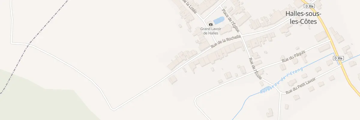 Plan du 8 Rue de la Rochelle à Halles-sous-les-Côtes