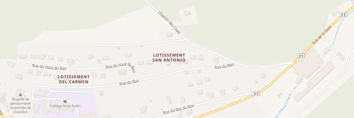 Plan du 29 Rue du Banc à Chevillon