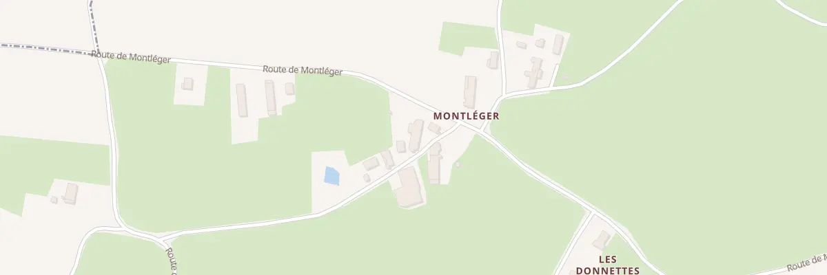 Plan du 1724 Rte de Montlèger à Mantenay-Montlin