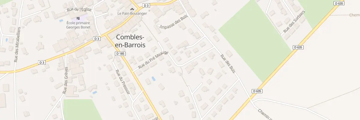 Plan du 16 Rue du Pré Meaugé à Combles-en-Barrois
