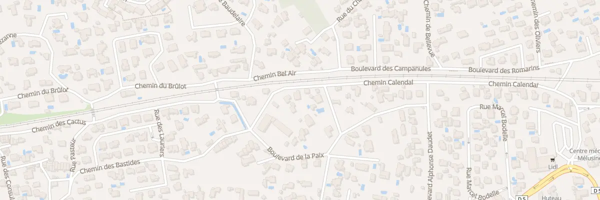 Plan du 1 Che Calendal à Sausset-les-Pins
