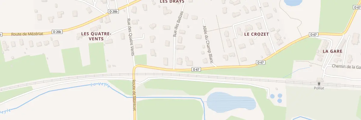 Plan du 235 Rue des Belizes à Polliat