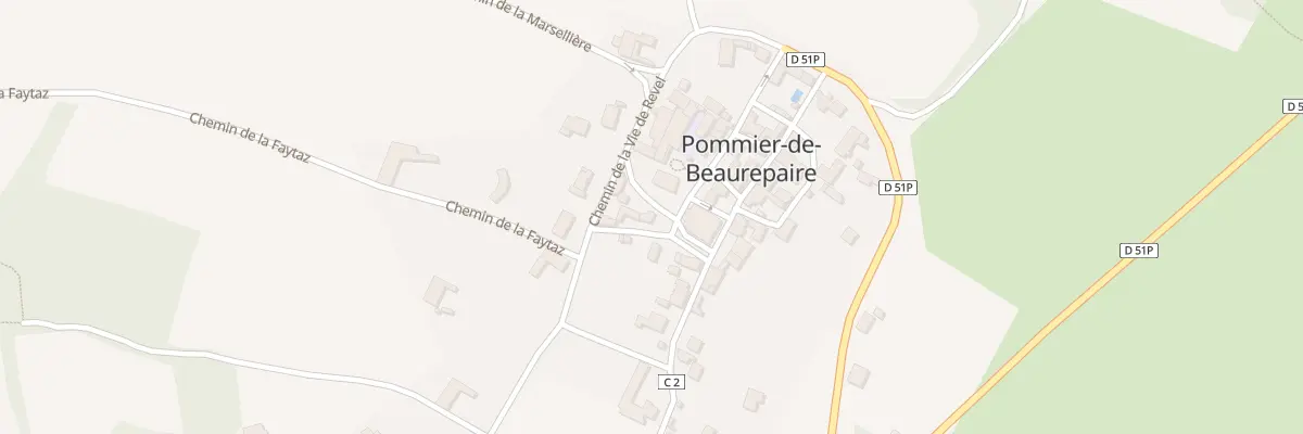Plan du 24 All de la Motte Feodale à Pommier-de-Beaurepaire