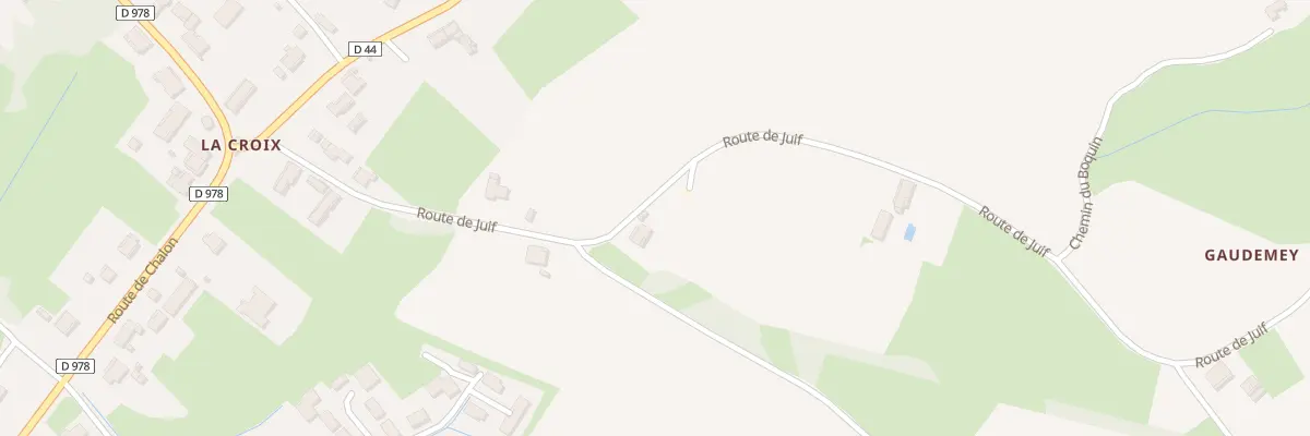 Plan du 290 Rte de Juif à Montret