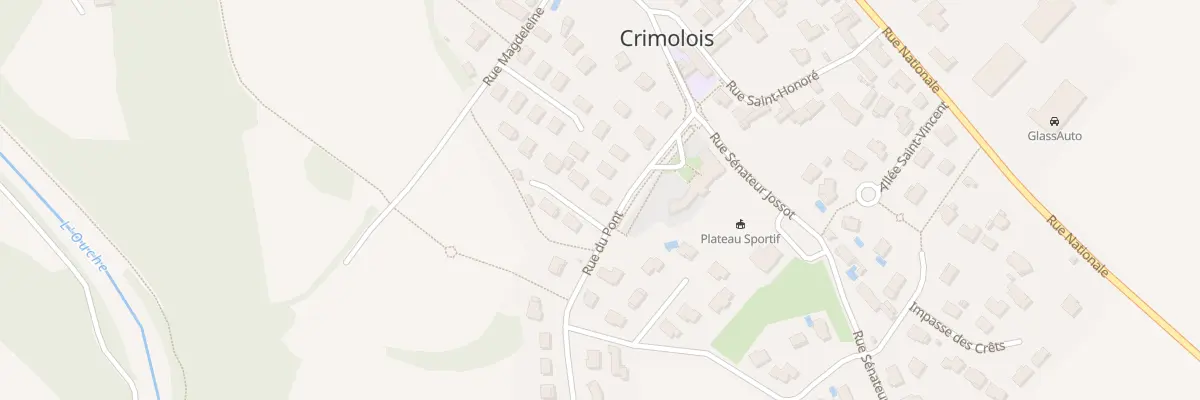Plan du 2 Rue des Acacias -Crimolois à Neuilly-Crimolois