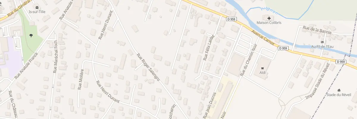 Plan du 28B Av Carnot à Is-sur-Tille