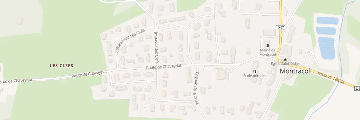 Plan du 7 Lot les Chênes à Montracol