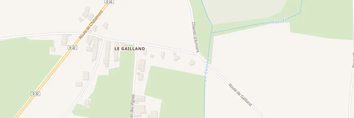 Plan du 705 Rte du Gailland à Faramans