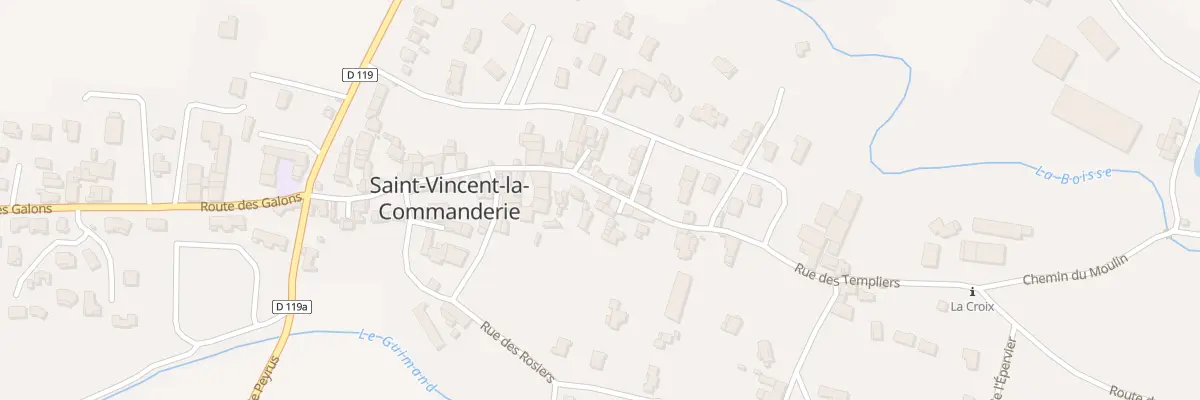 Plan du 250A Rue des Templiers à Saint-Vincent-la-Commanderie