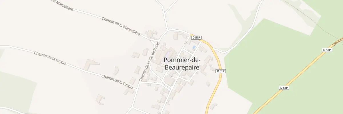 Plan du 15 Mte de la Mairie à Pommier-de-Beaurepaire