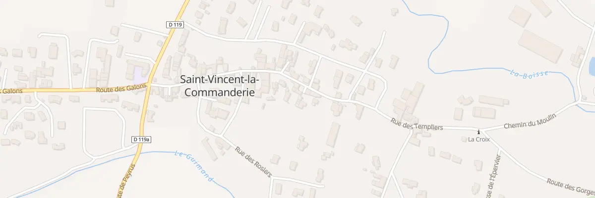 Plan du 250B Rue des Templiers à Saint-Vincent-la-Commanderie