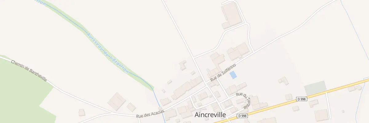 Plan du 2 Rte de Villers à Aincreville