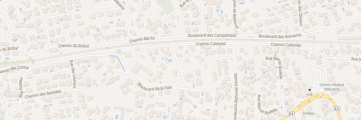 Plan du 5512 Tra des Mimosas à Sausset-les-Pins
