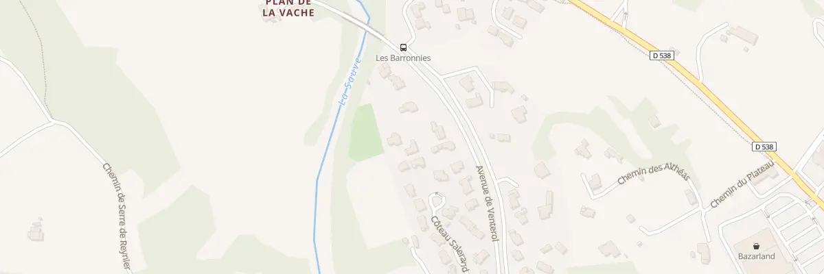 Plan du 73A Av de Venterol à Nyons