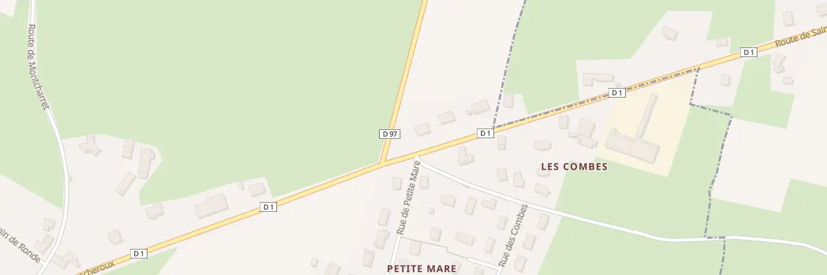 Plan du 585 Rte de Lescheroux à Saint-Julien-sur-Reyssouze