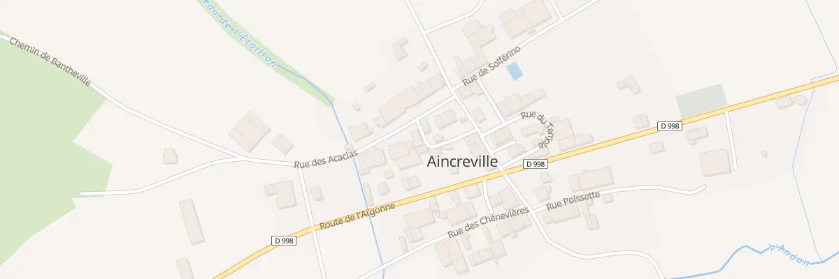Plan du 1 Rue des Acacias à Aincreville