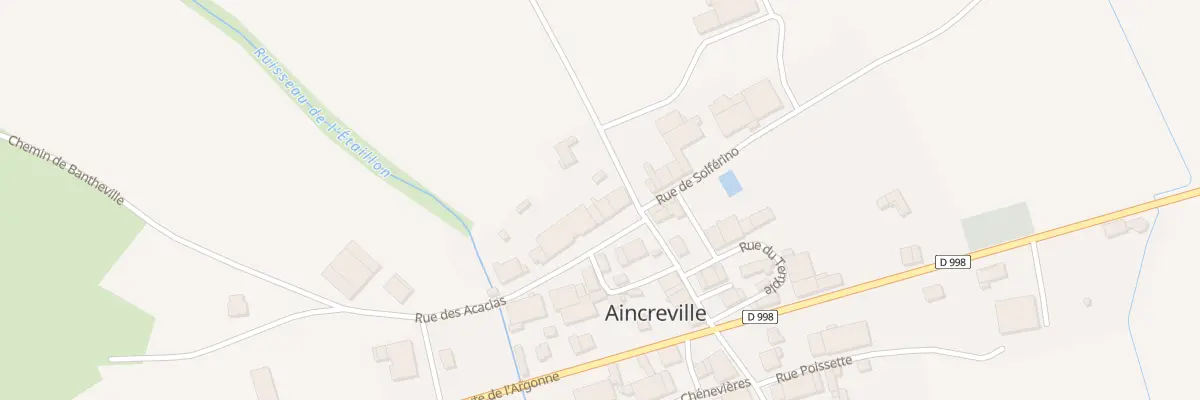 Plan du 4 Rue des Acacias à Aincreville