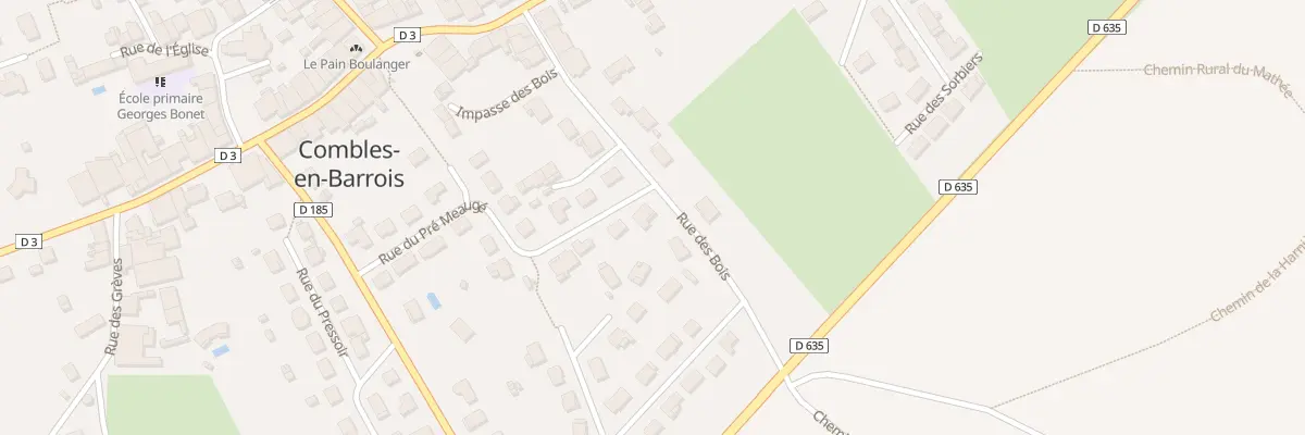 Plan du 19 Rue du Pré Meaugé à Combles-en-Barrois