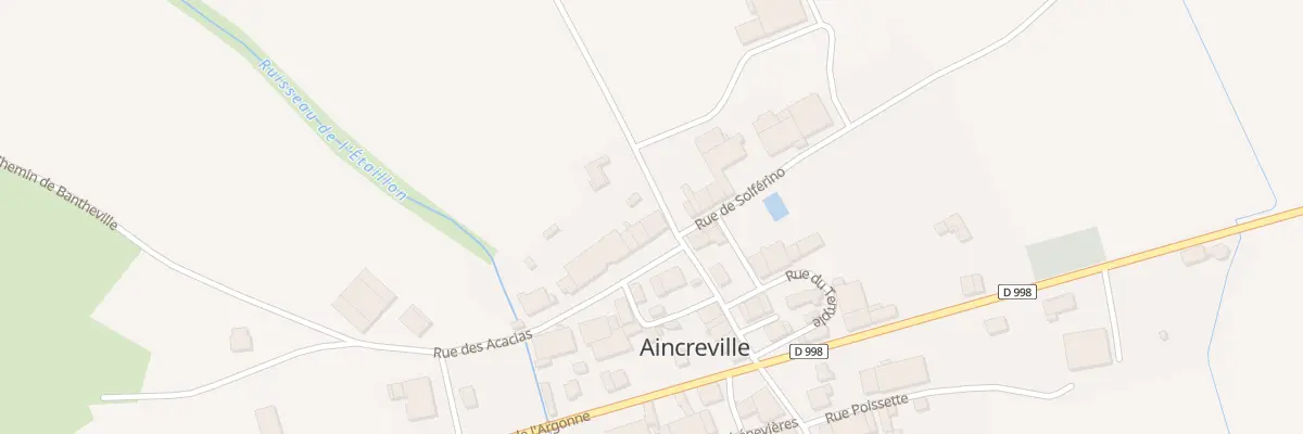 Plan du 2 Rue des Acacias à Aincreville