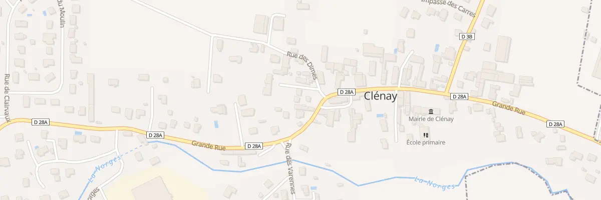 Plan du 42 Gr Grande Rue à Clénay