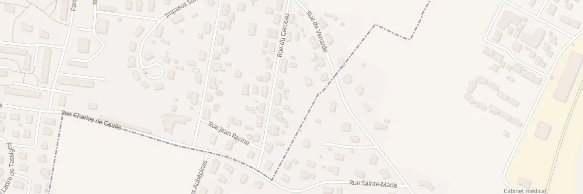 Plan du 7A Rue du Cerceau à Is-sur-Tille