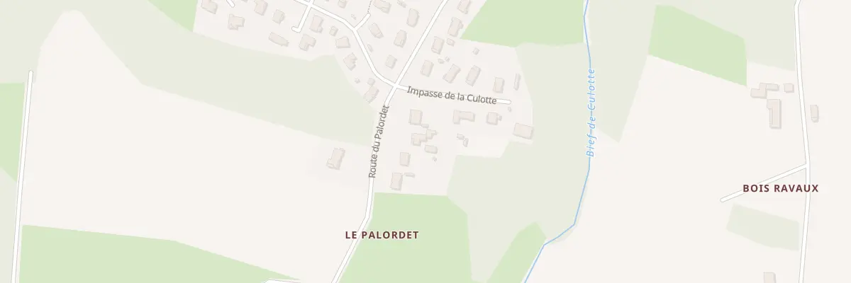 Plan du 523 Rte de Palordet à Montracol
