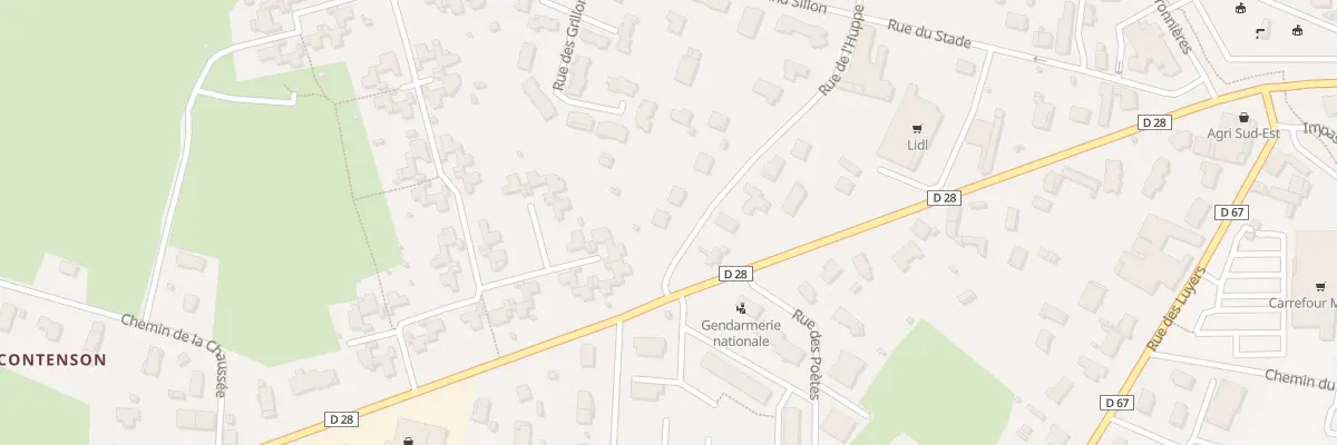 Plan du 55 Rue de l’Huppe à Montrevel-en-Bresse