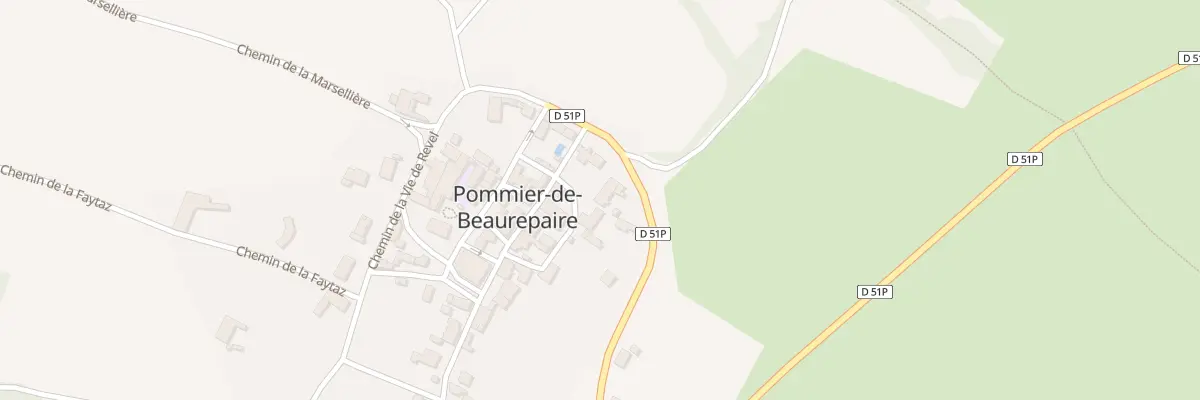 Plan du 91 Che du Puits à Pommier-de-Beaurepaire