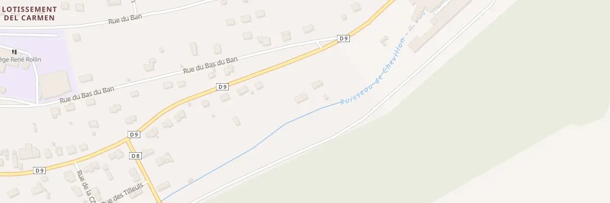 Plan du 42 Rue de la Gare à Chevillon
